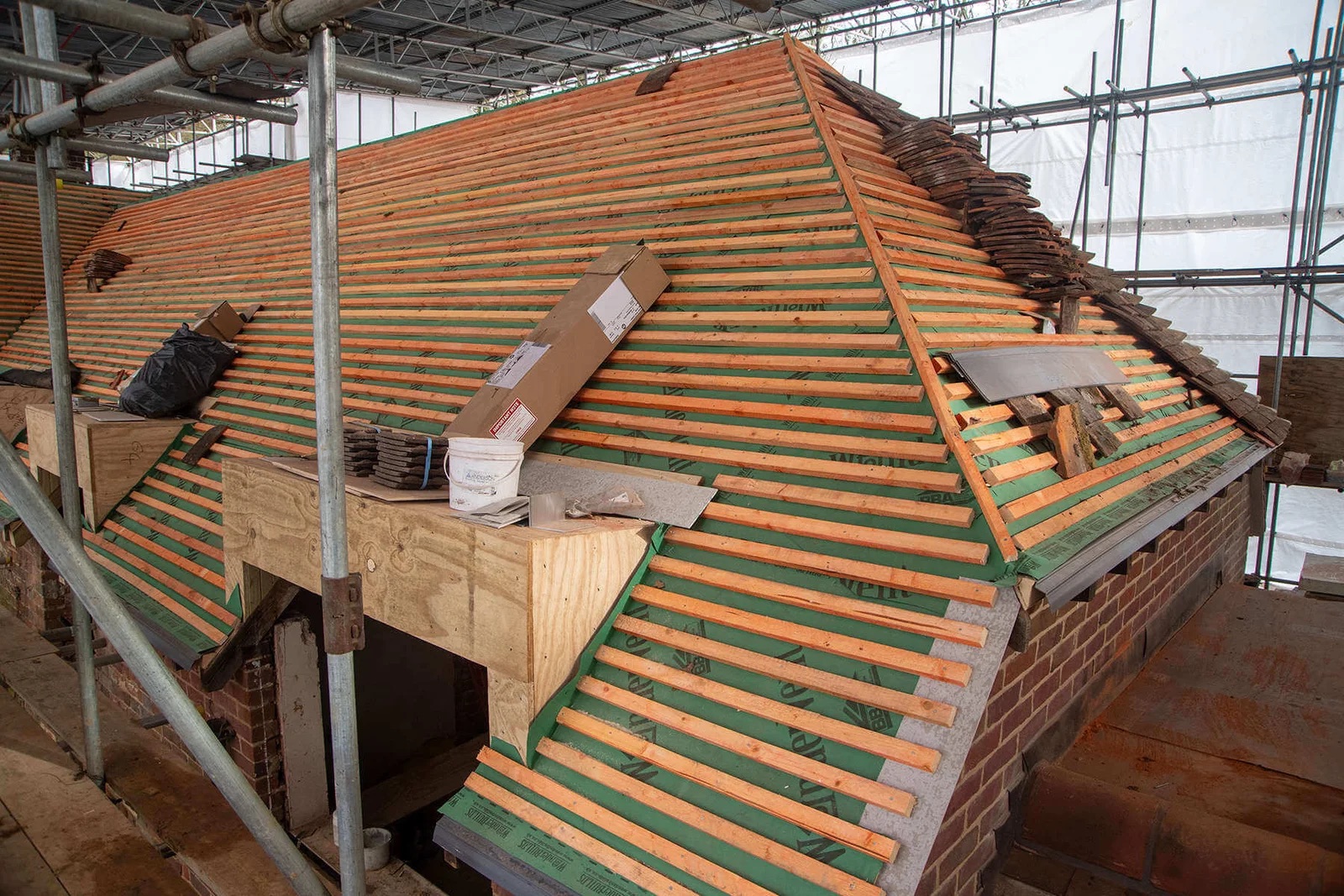 building in